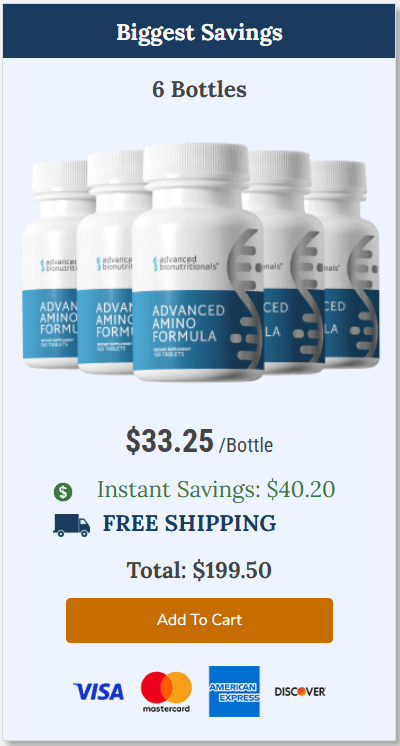 Advanced Amino Formula 6 bottles